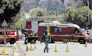 BLAST FROM PAST: A mortar exploded at a scrap dealership in Pretoria, killing one person and injuring another. The police explosives unit and emergency personnel were on the scene, where 15 live mortars were found. Police are looking for the sellers of the weapons