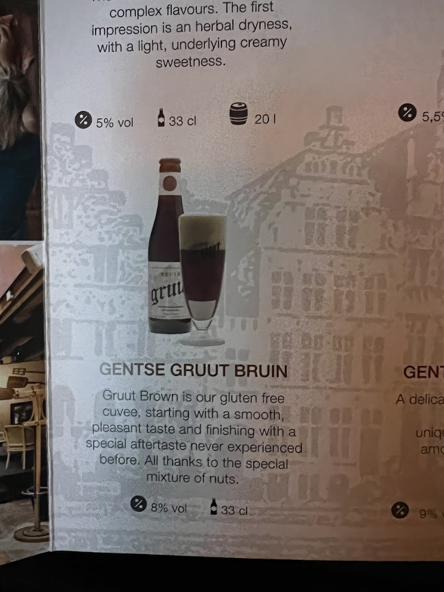 Gluten-Free at Stadsbrouwerij Gruut