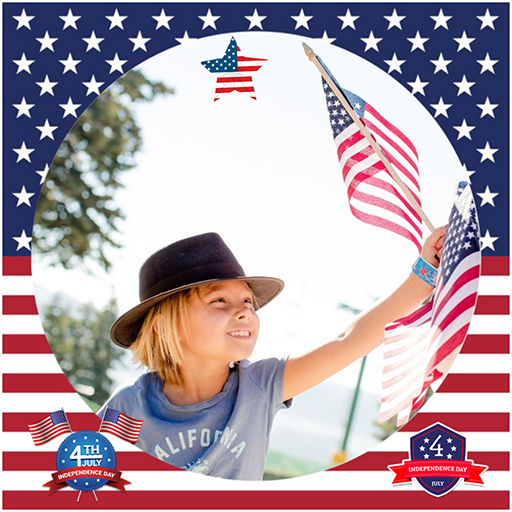 USA Flag Photo Editor ?