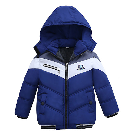 Title 2, Boys Long Sleeved Hooded Padded Jacket Warm Wi...
