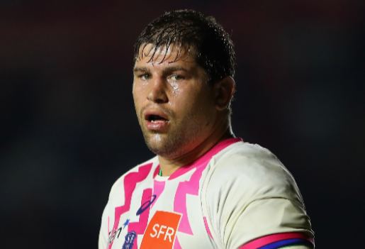 The Lions' Willem Alberts when he was operating in Stade Francais colours.