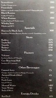 Black Jack menu 3