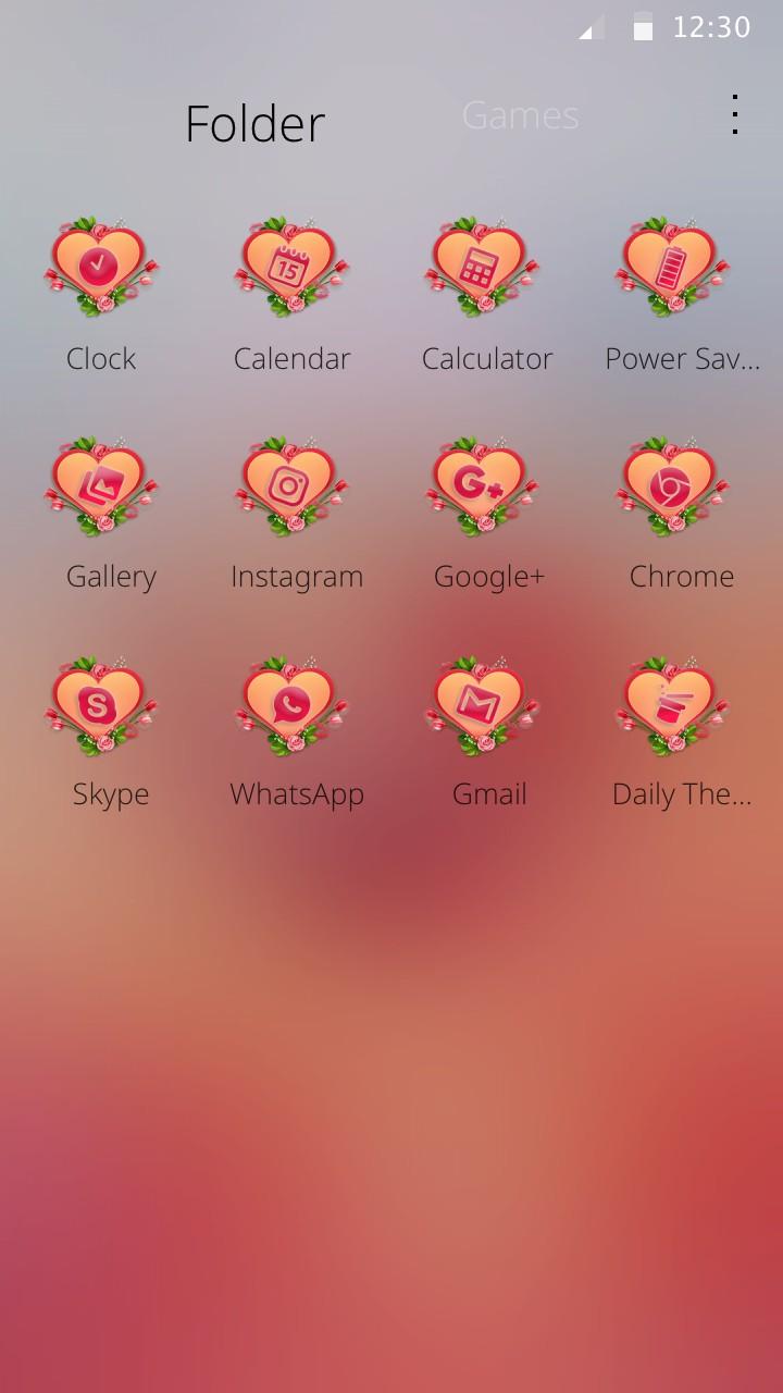 Love Heart Theme Screen 3