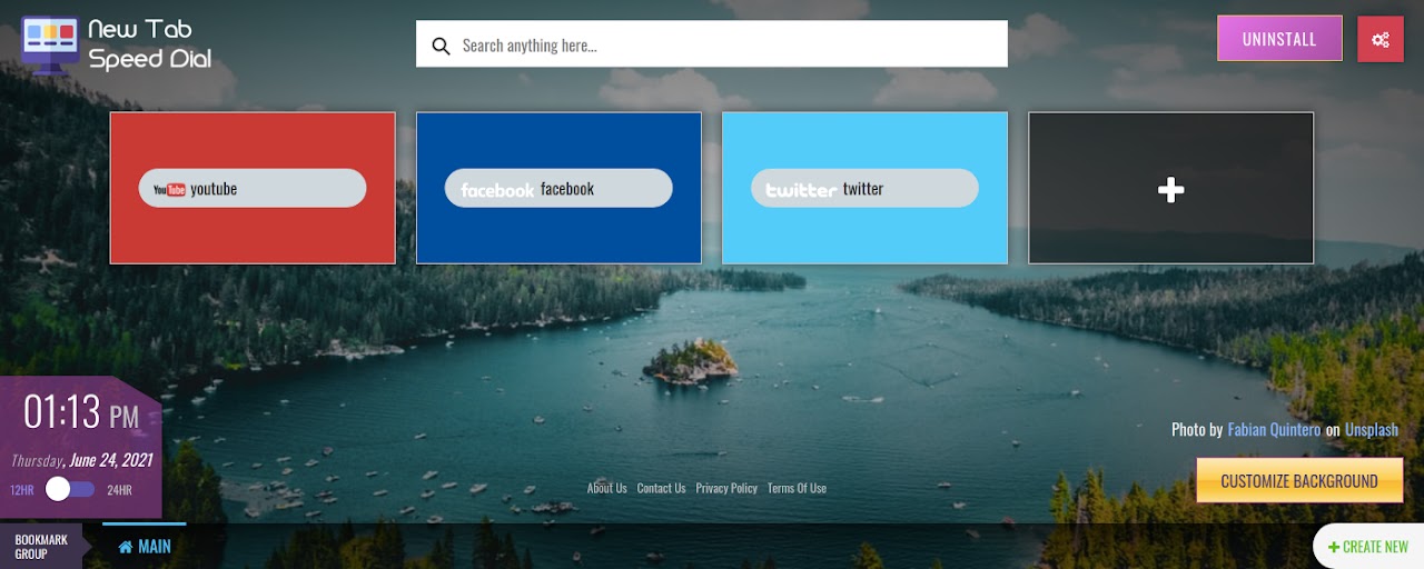 New Tab Speed Dial Extension Preview image 2