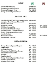 Nv Crazy Cuisine menu 2