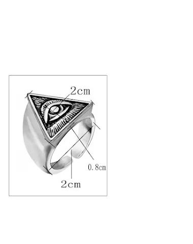 God's Eye Ring Heren Punk Persoonli - 1