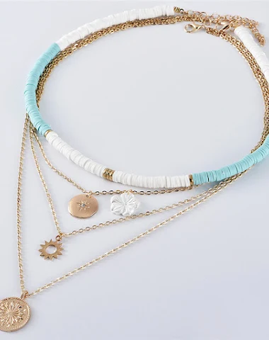 Flower Multilayer Women's Necklace - 2