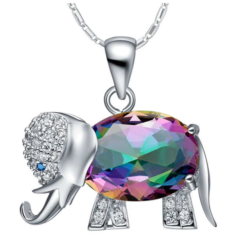 Kleurrijke Olifanten Sieraden Set, een perfect cadeau voor kinderen. Prachtig ontwerp met schitterende edelstenen en speelse details.