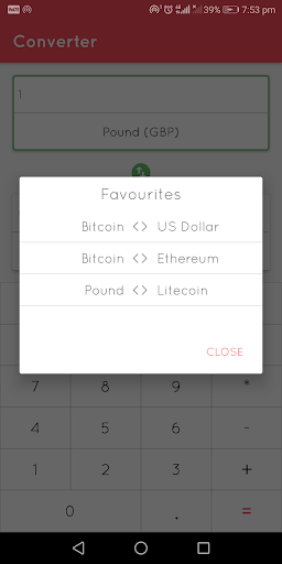 Screenshot Crypto Converter & Calculator