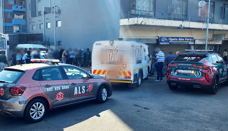 Paramedics stabilised two security guards with multiple gunshot wounds after an alleged CIT heist in Durban on Monday.