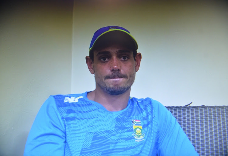 Quinton de Kock has apologised to teammates and fans for not taking the knee against the West Indies.