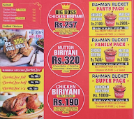Rahmania Biryani menu 1