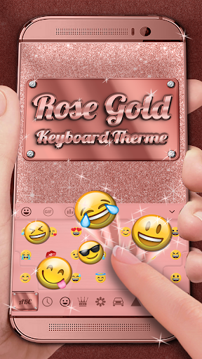 Rose Gold Keyboard Theme