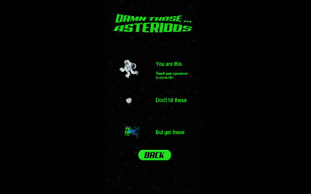 Damn those ... Asteroids chrome extension