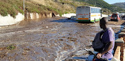 Vehicles were trapped when mud cascaded onto Main Road near Simon's Town on January 10 2020.