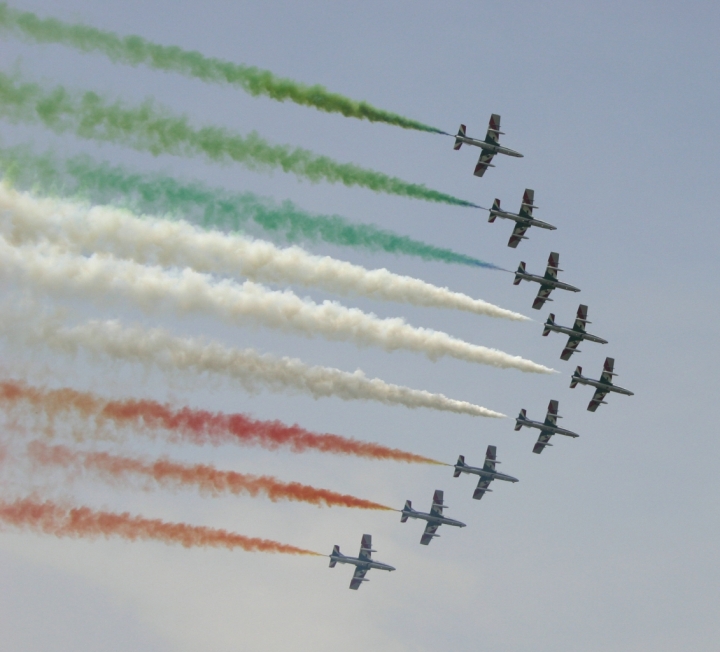 Frecce tricolori  in linea!! di lauracase