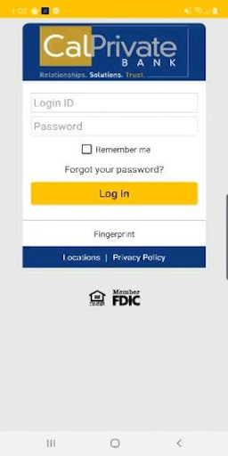 Screenshot CalPrivate Bank