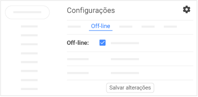 Ler, escrever e pesquisar e-mails off-line