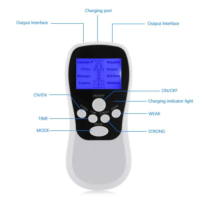 Title 2, Nieuwe MINI Dual Output Meridian Massage Appara...