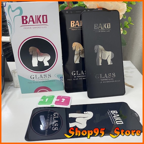 Cường Lực Full Màn Baiko Realme Gt Neo 2T Narzo 50A Prime Narzo 30A C3 C12/C15 C20 C25 C35 Q3 Q3 Pro Realme 8/8Pro 5 6 7