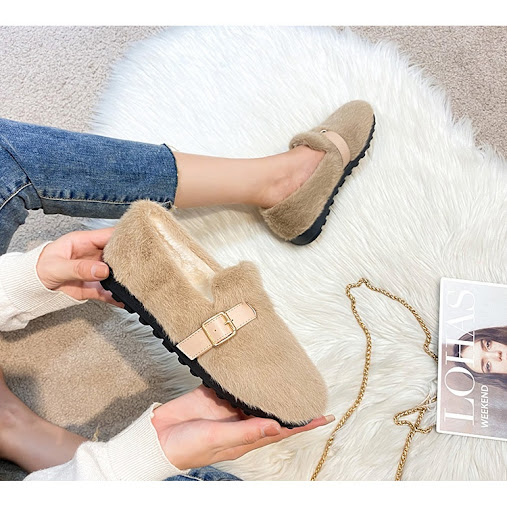 Title 1, Womens Fleece Lined Platform Lamb Wool Shoes E...