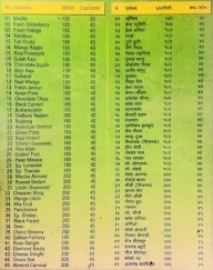 Shreeji Icecream menu 1