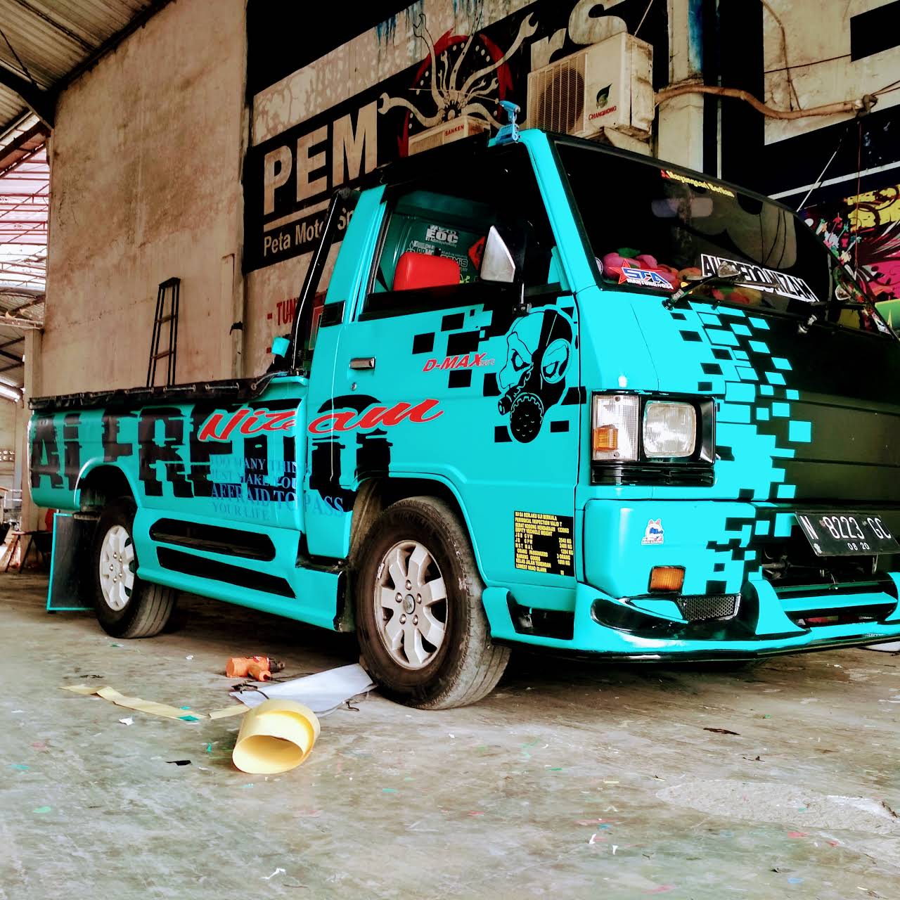 Gambar Cutting  Sticker  Mobil Minimalis Pick  Up  L300 