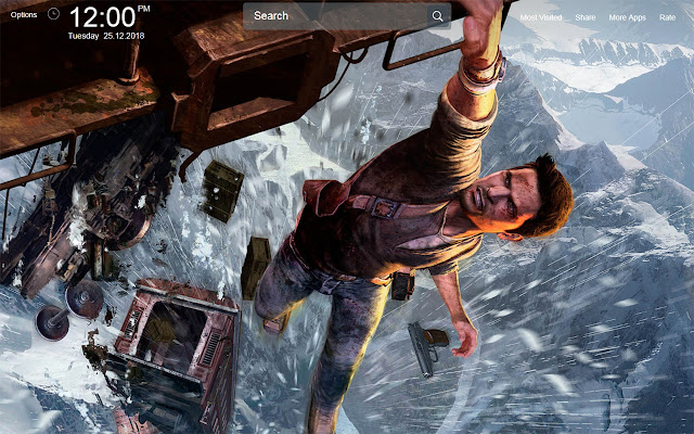 Uncharted Wallpapers Theme New Tab