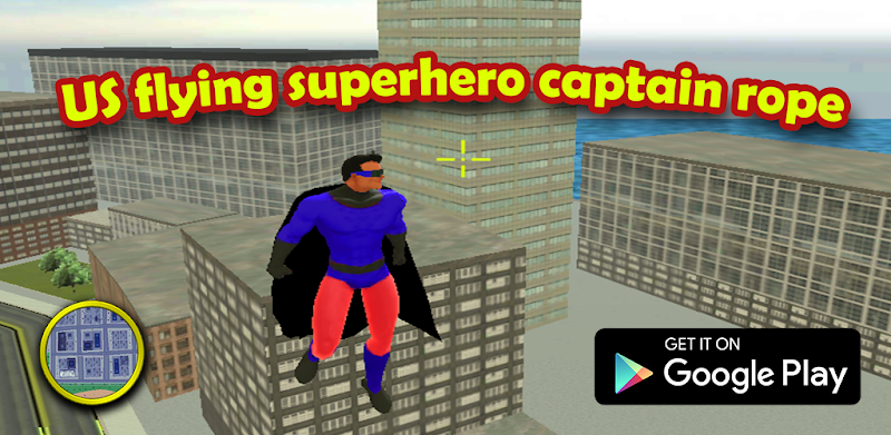 US Flying Superhero Rope Captain Vegas City