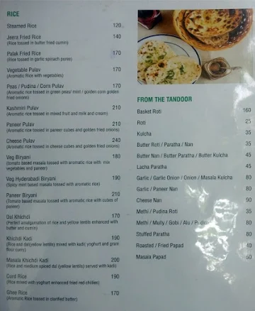 Shraavan Restaurant menu 