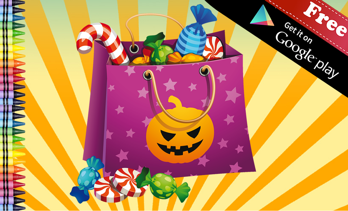 Android application Halloween Coloring Book screenshort