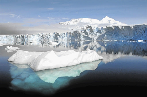 The Sheldon Glacier with Mount Barre in the background, seen from Ryder Bay near Rothera Research Station, Adelaide Island, Antarctica, could refreeze as experts predict a slowdown in melting ice