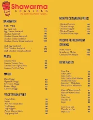 Shawarma Cravings menu 2