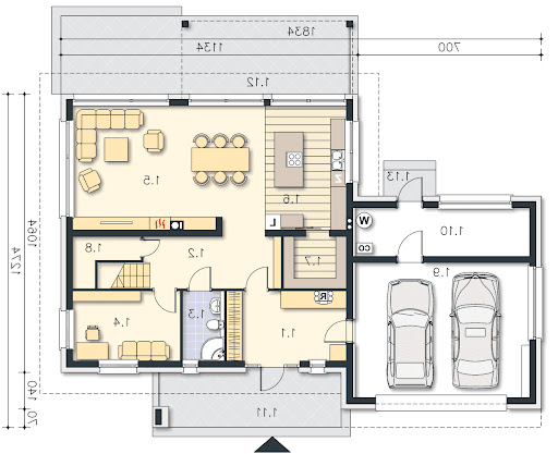 Carrara III DCP332b - Rzut parteru