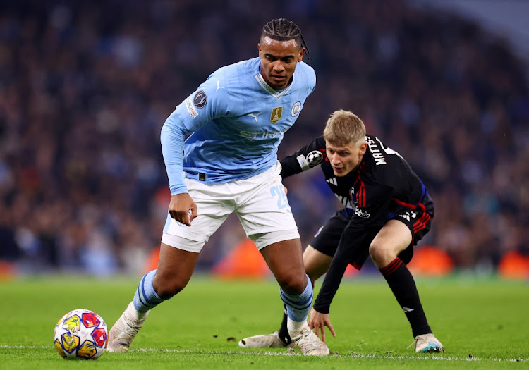 Manchester City's Manuel Akanji is challenged by FC Copenhagen's Magnus Mattsson in their Uefa Champions League last of 16 second leg match at Etihad Stadium in Manchester on Wednesday night.