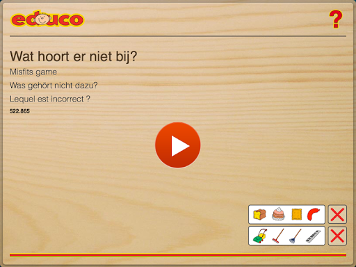 Wat hoort er niet bij