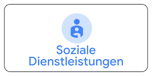 Eine Karte mit dem Symbol für die Kategorie „Personenpflege“