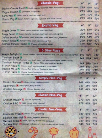 Chilli Indiana menu 