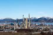 A general view of the oil refinery in Mongstad. 