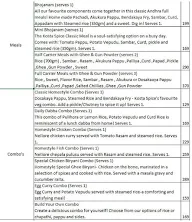 Nellore Vaari Andhra Bhojanam And Biryanis menu 2