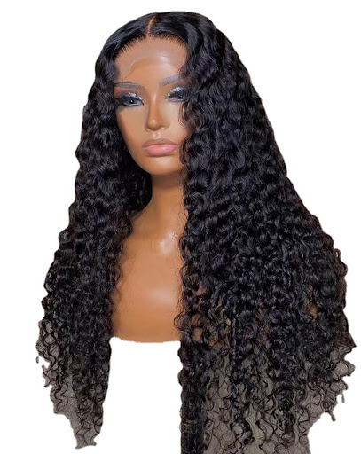 Title 5, Womens Front Lace Wig Chemical Fiber Long Curl...