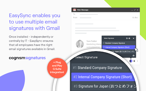 Cognism Signatures EasySync