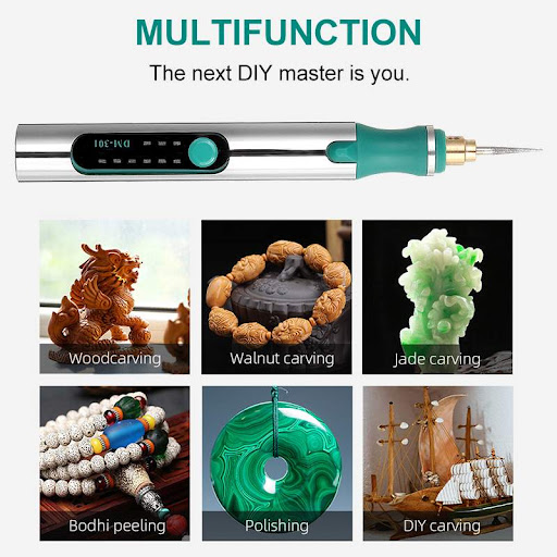 Title 2, Adjustable Electric Mini Handheld Grinder for g...