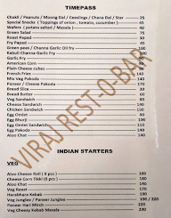 Viraj Restobar menu 2