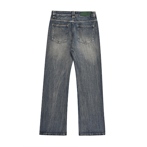 Title 2, Washed Denim Trousers Mens Loose Casual. Exper...