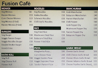 Fusion cafe menu 1