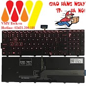 Bàn Phím Laptop Dell Inspiron 15 - 5577 15 - 5576 7559 7557 P57F Keyboard Led Đỏ