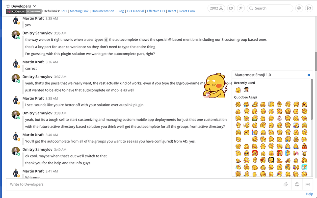 Mattermost Emoji Extension Preview image 1