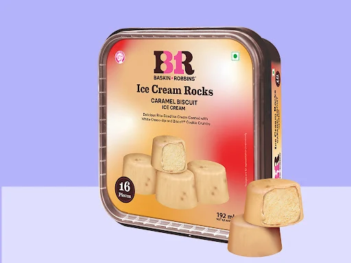 Caramel Biscuit Ice Cream Rocks