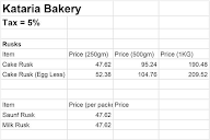 Kataria Bakers & Confectioners menu 3